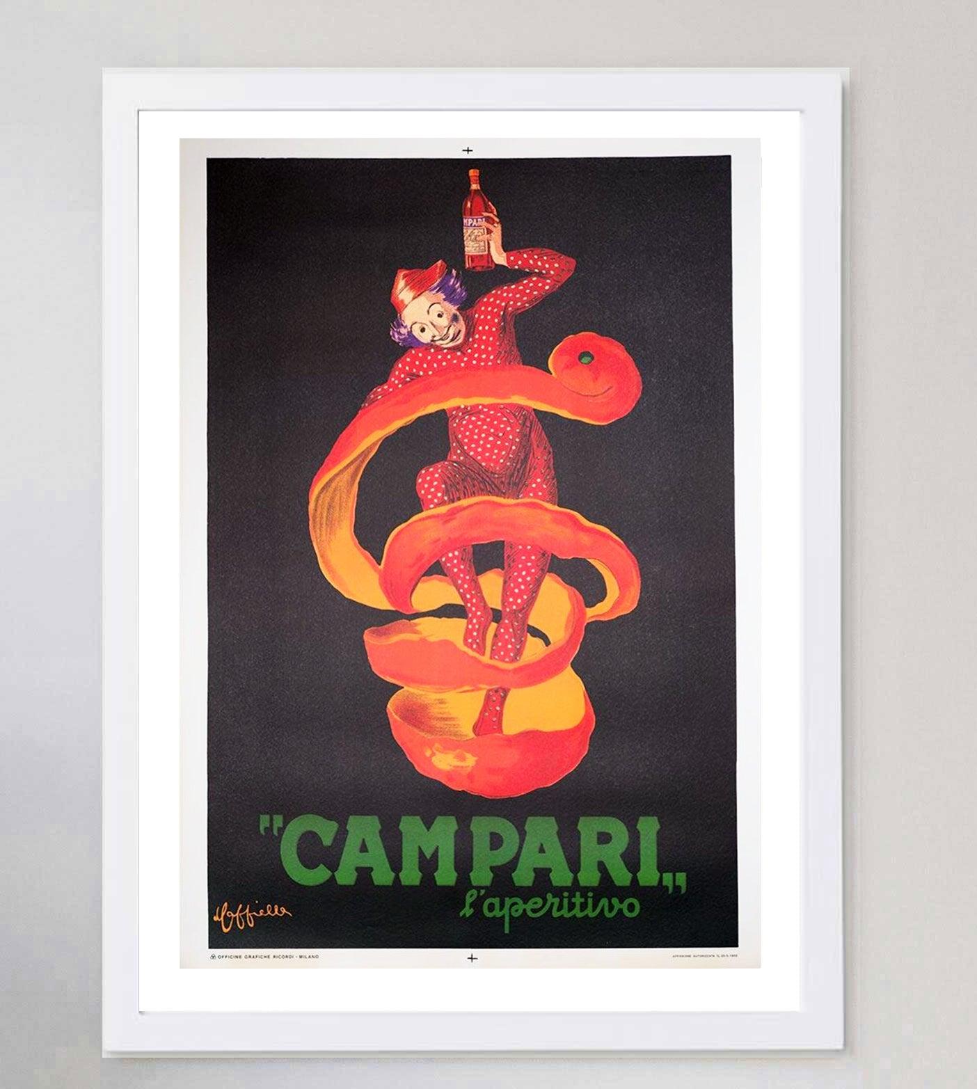 italien Affiche vintage d'origine Bitter Campari de 1950 en vente