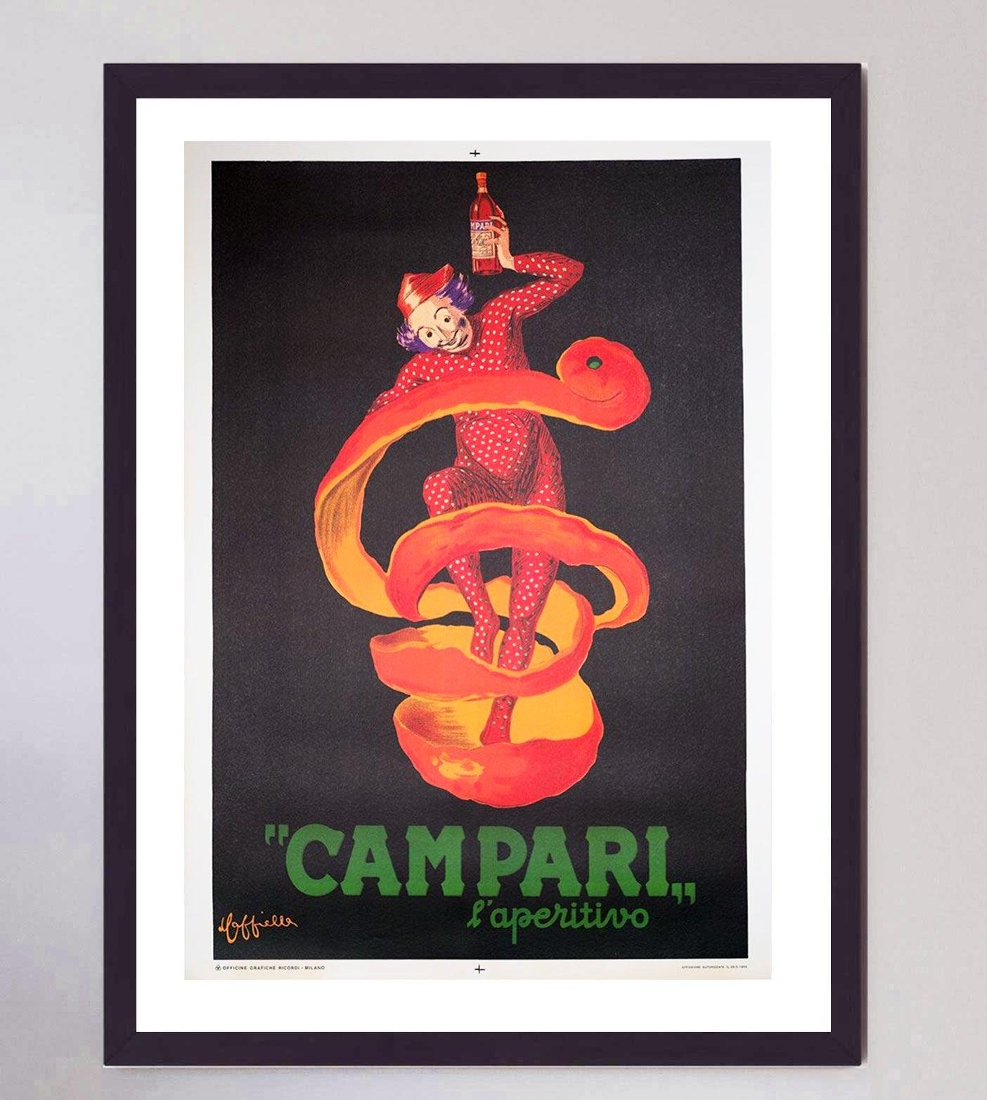 Affiche vintage d'origine Bitter Campari de 1950 Bon état - En vente à Winchester, GB