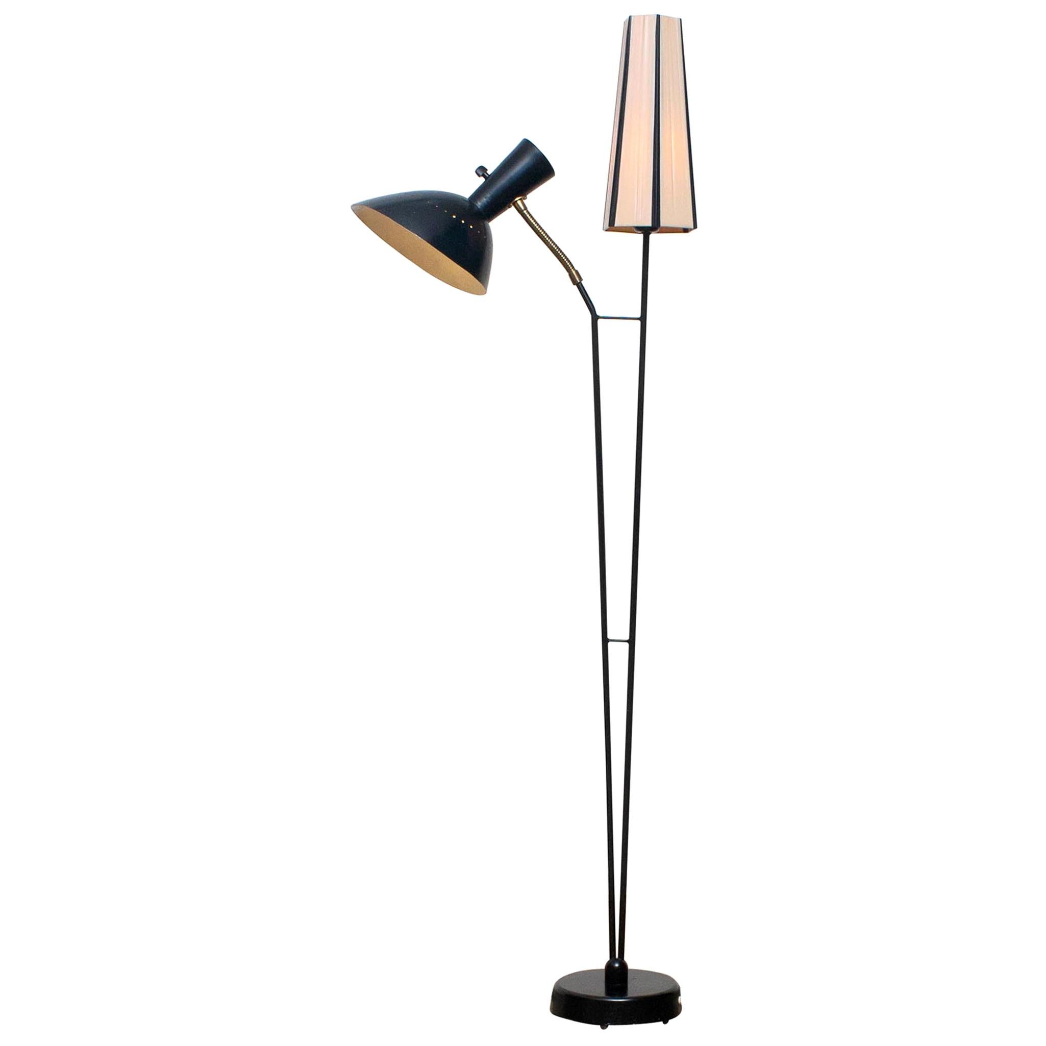 Beautiful and rare floor lamp made in the 1950s. Designed by Hans Bergström for Ateljé Lyktan in Sweden.
Measures: Height 136 cm or 54 inches.
Wide 60 cm or 24 inches.
Technically 100% and the overall condition is good.
 