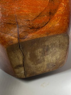 Cendrier / Centre de table en bois brutaliste 1950