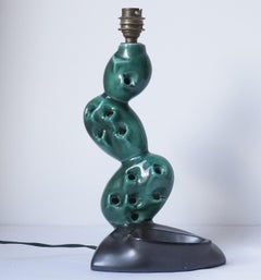 1950 Ceramic Cactus Table Lamp