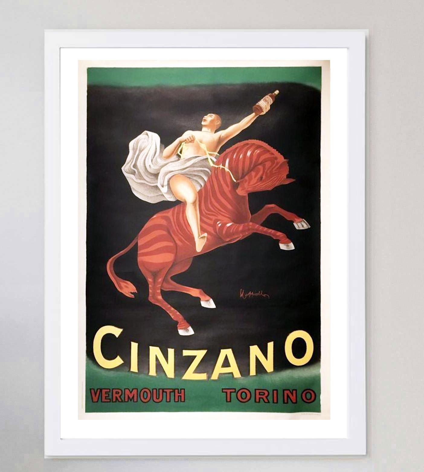 italien Affiche vintage d'origine de Cinzano Vermouth, 1950 en vente