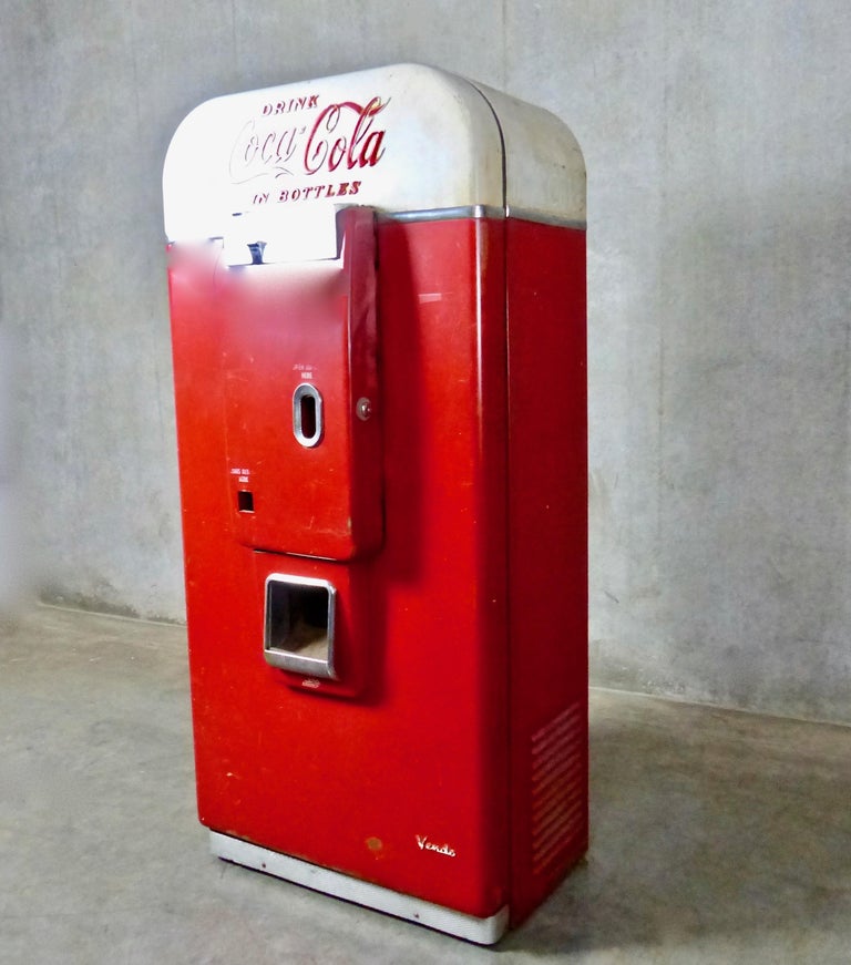 1950 CocaCola CoinOperated Vendo 80 Vending Machine at 1stDibs