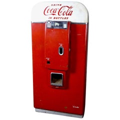 Retro 1950 Coca-Cola Coin-Operated Vendo 80 Vending Machine