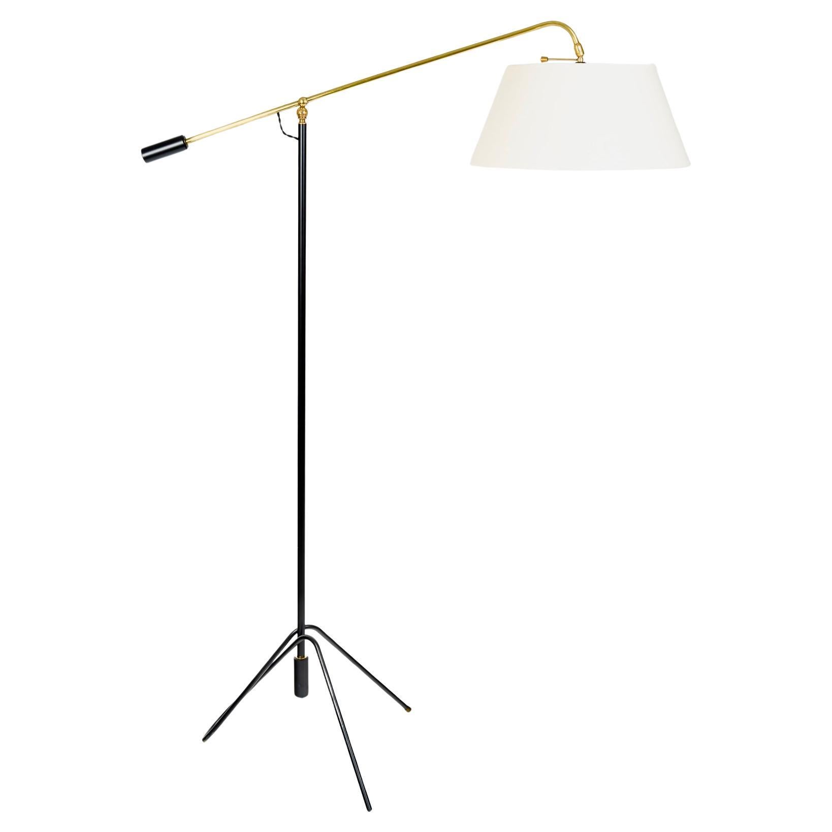 1950 Counterweight floor lamp by Maison Lunel