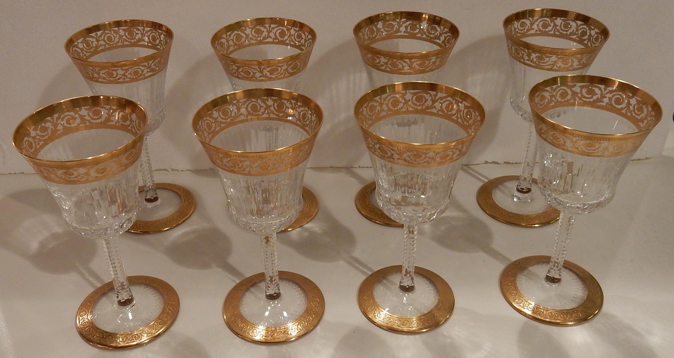 Mid-20th Century 1950 'Crystal Serveware from Saint Louis Thistle 90 Pieces