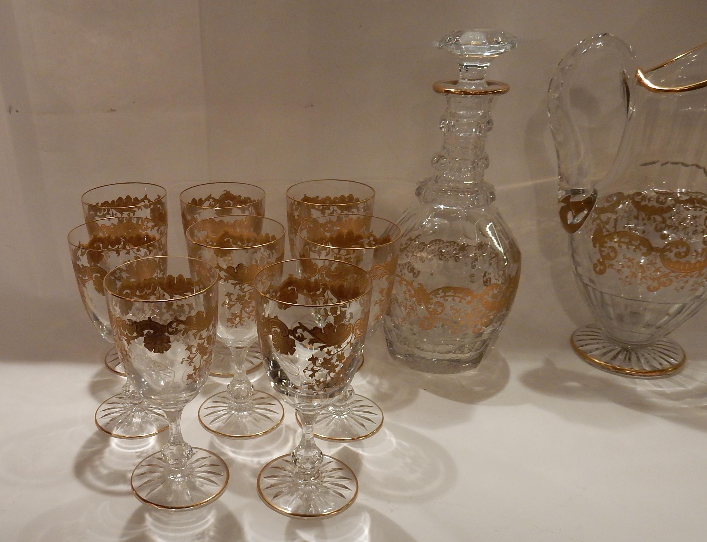 1950 Crystal Serveware From St Louis Trianon 22 Piéces Signed 6