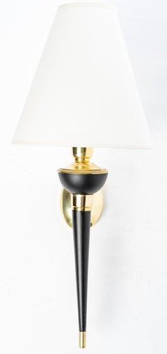 1950 Elegant Pair of Wall Lights House Arlus