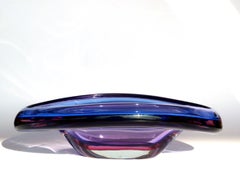 1950 Flavio Poli Seguso 'Sommerso' Murano Glass Design  Bol rose violet