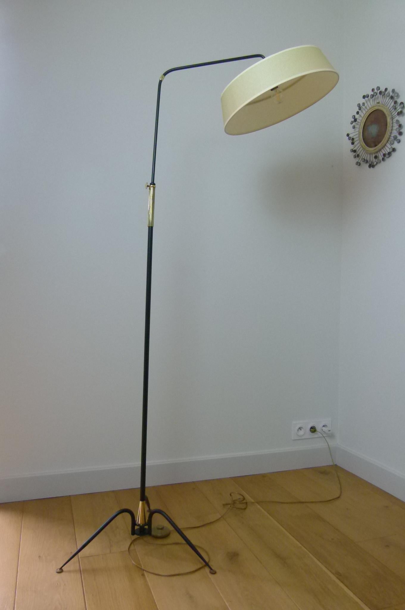 Mid-Century Modern 1950 Floor Lamp by Lunel