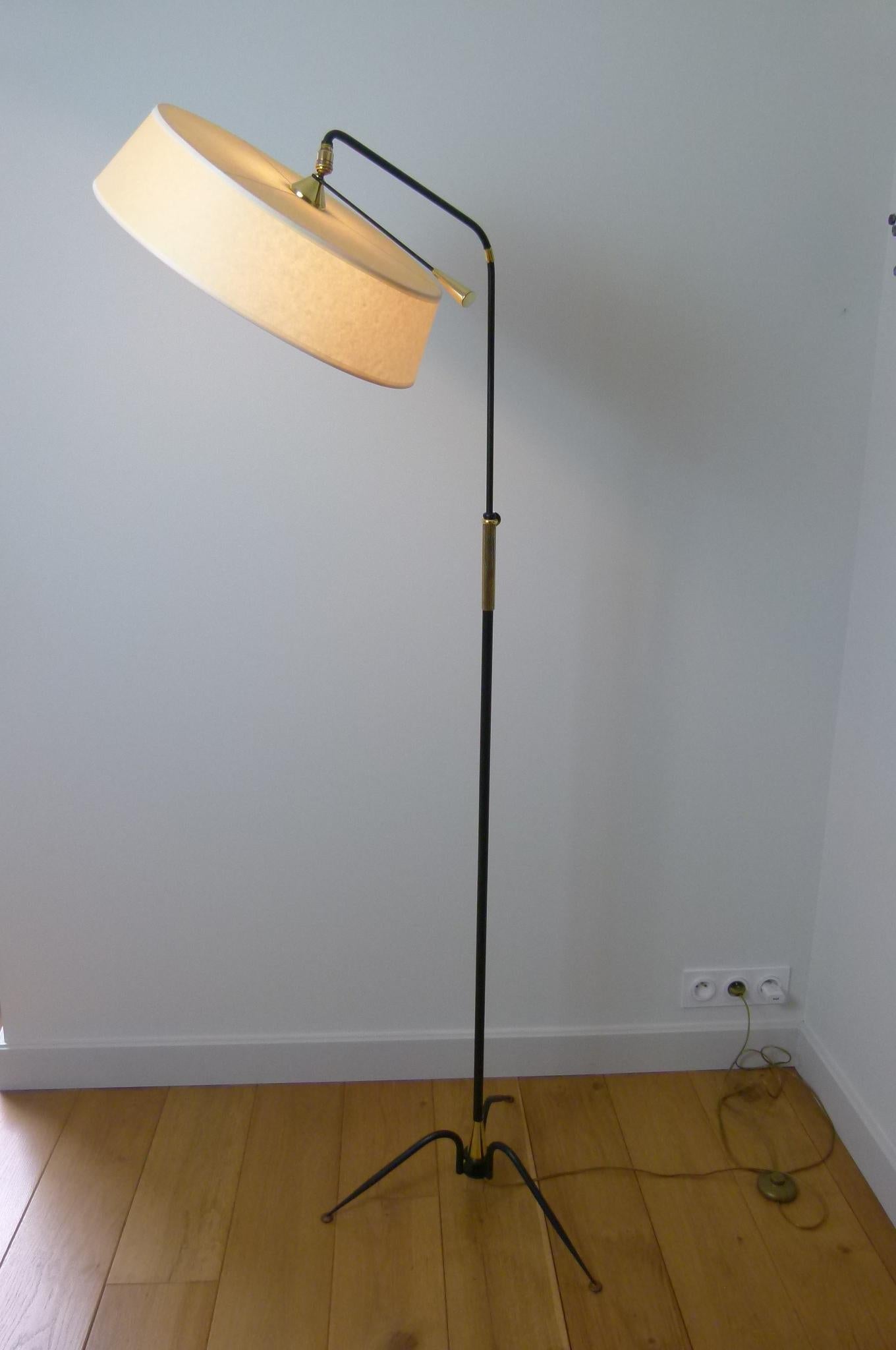 European 1950 Floor Lamp by Lunel