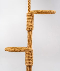 1950 Floor lamp in rope d'Adrien Audoux & Frida Minet