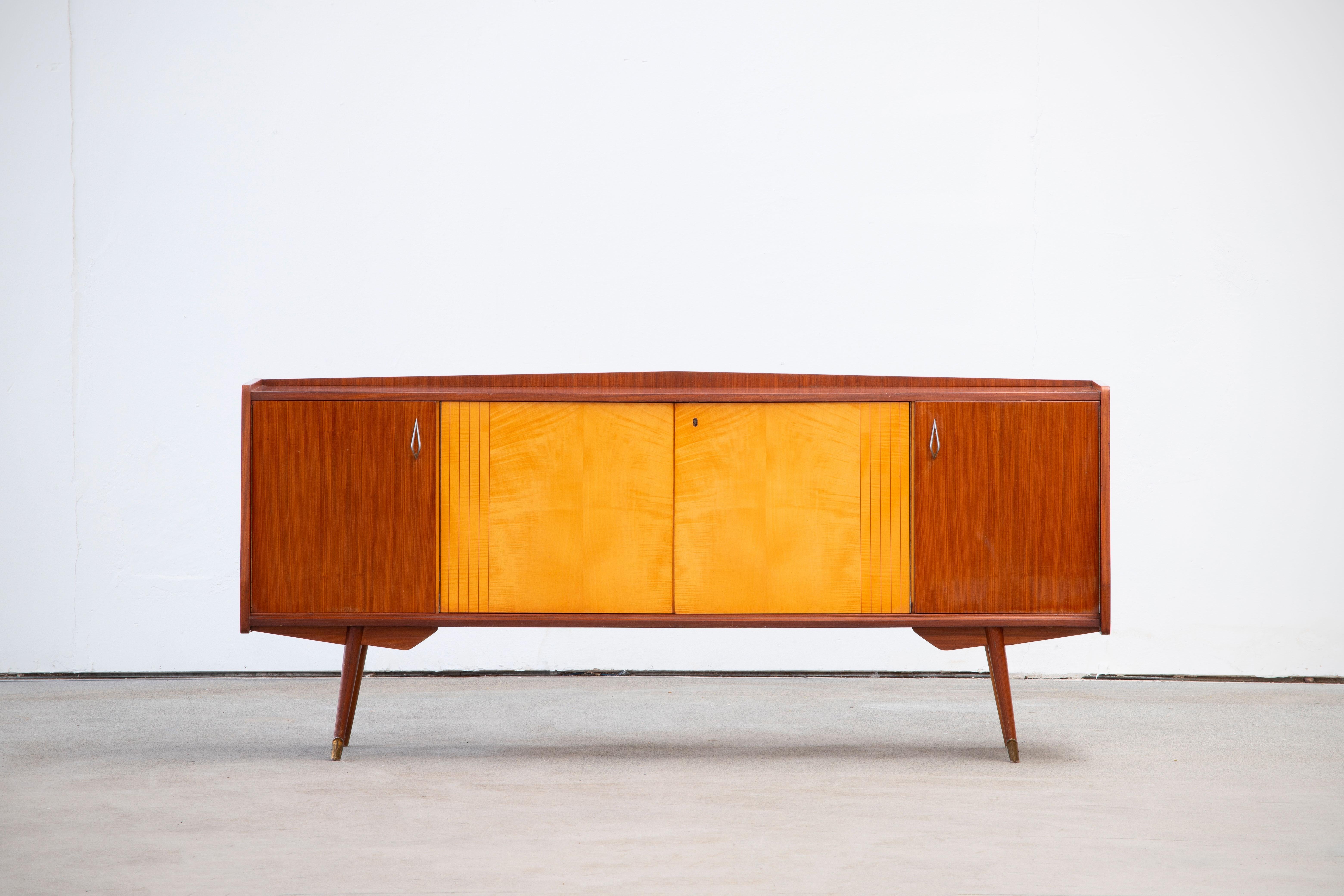 1950 French Credenza in Walnut and Maple 5