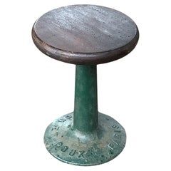 Vintage 1950’  French Industrial  adjustable stool