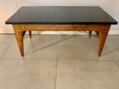 1950 French Oak Wood Coffee Table
