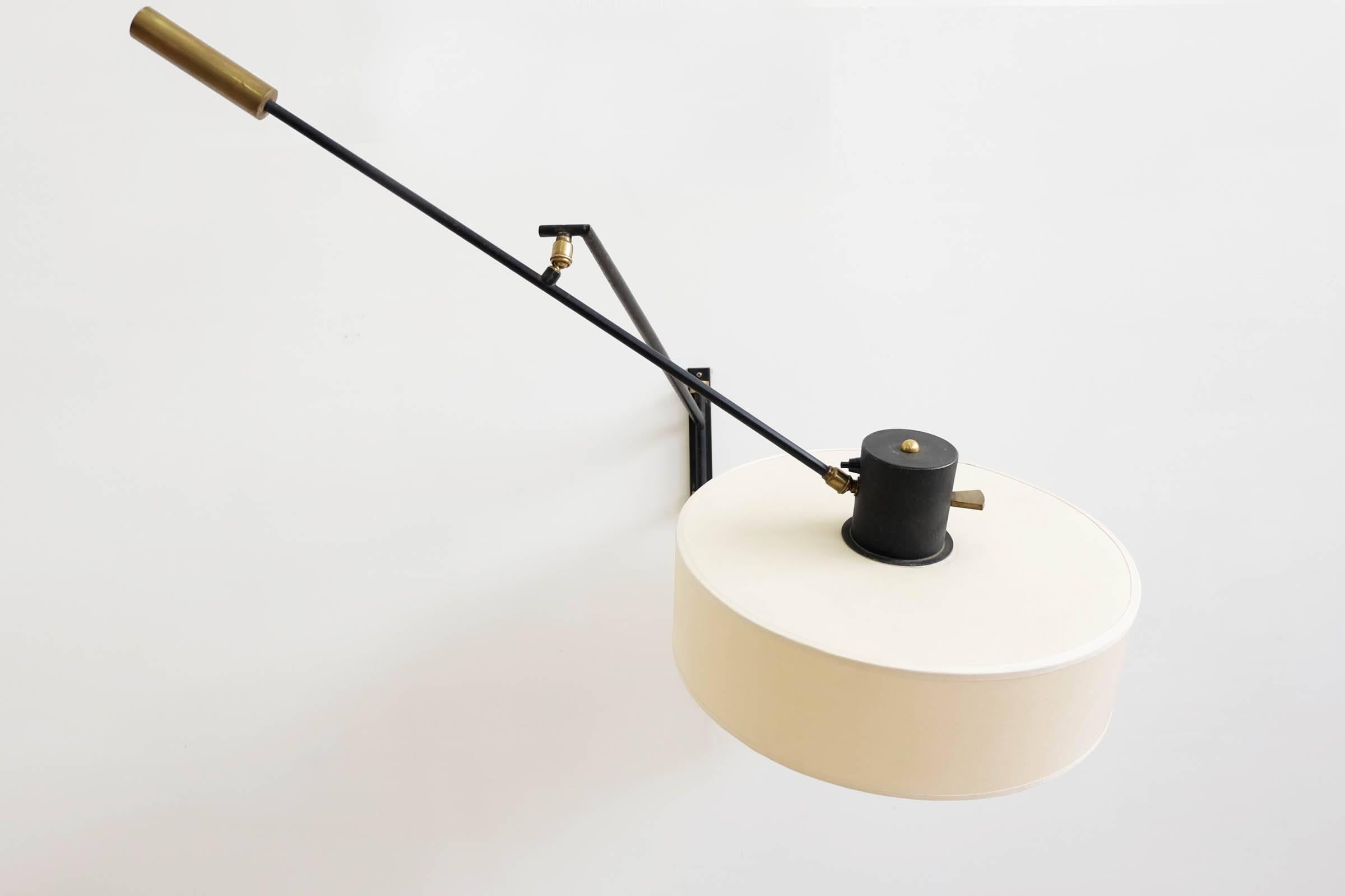 Mid-20th Century 1950 French Wall Lamp by Jean Boris Lacroix