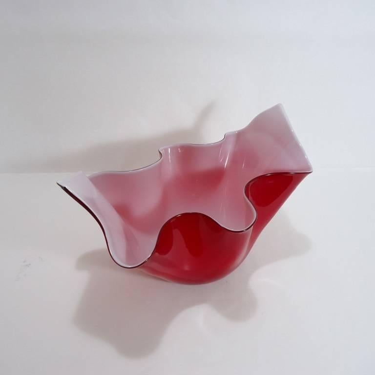 Italian 1950 Fulvio Bianconi for Venini Murano Glass 