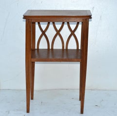 1950 Gerard Guermonprez Tavolino, comodino, comodino Oak Wood Francia