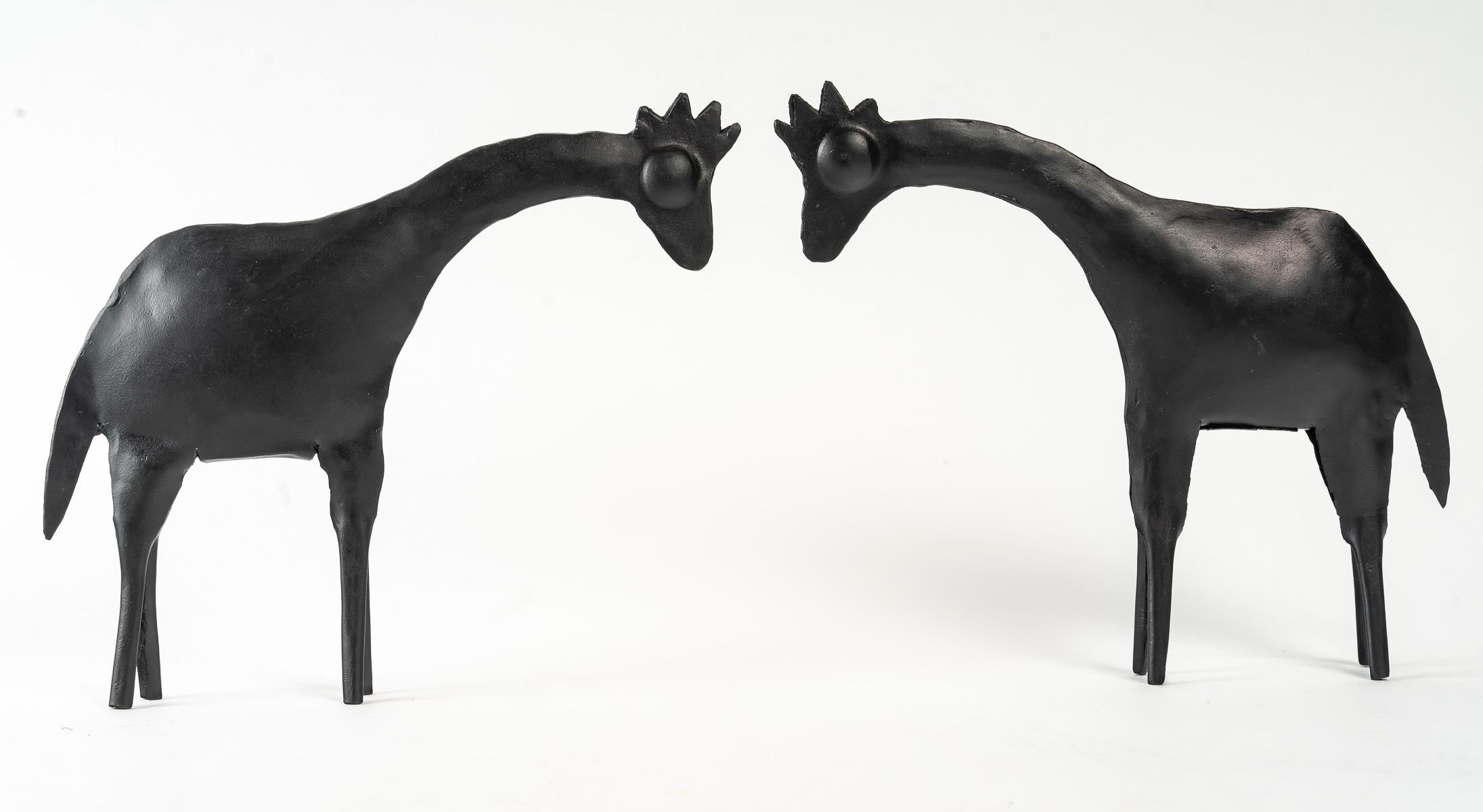 Wrought Iron 1950 Giraffes des Ateliers Vallauris For Sale