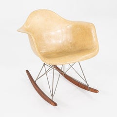 1950 Herman Miller Eames Zenith RAR Rocking Chair w/ Rope-Edge Fiberglass Shell