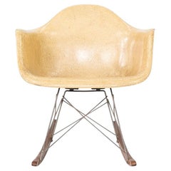 1950 Herman Miller Eames Zenith RAR Rocking Chair w/ Rope-Edge Fiberglass Shell