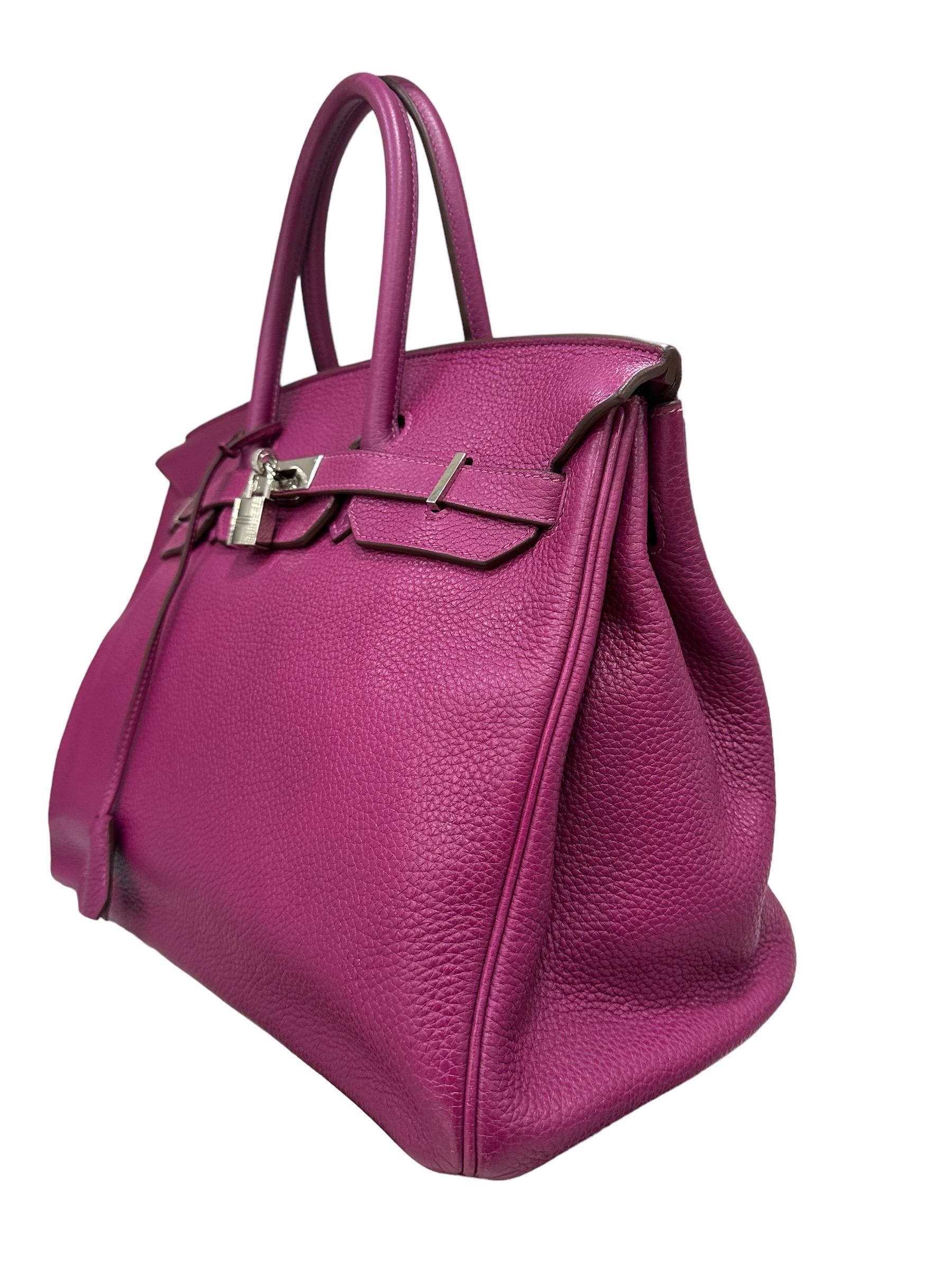  1950 Hermès Birkin 35 Courchevel Tosca Top Handle Bag Pour femmes 