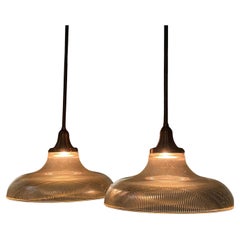 1950 Holophane Copper Pendants Lights