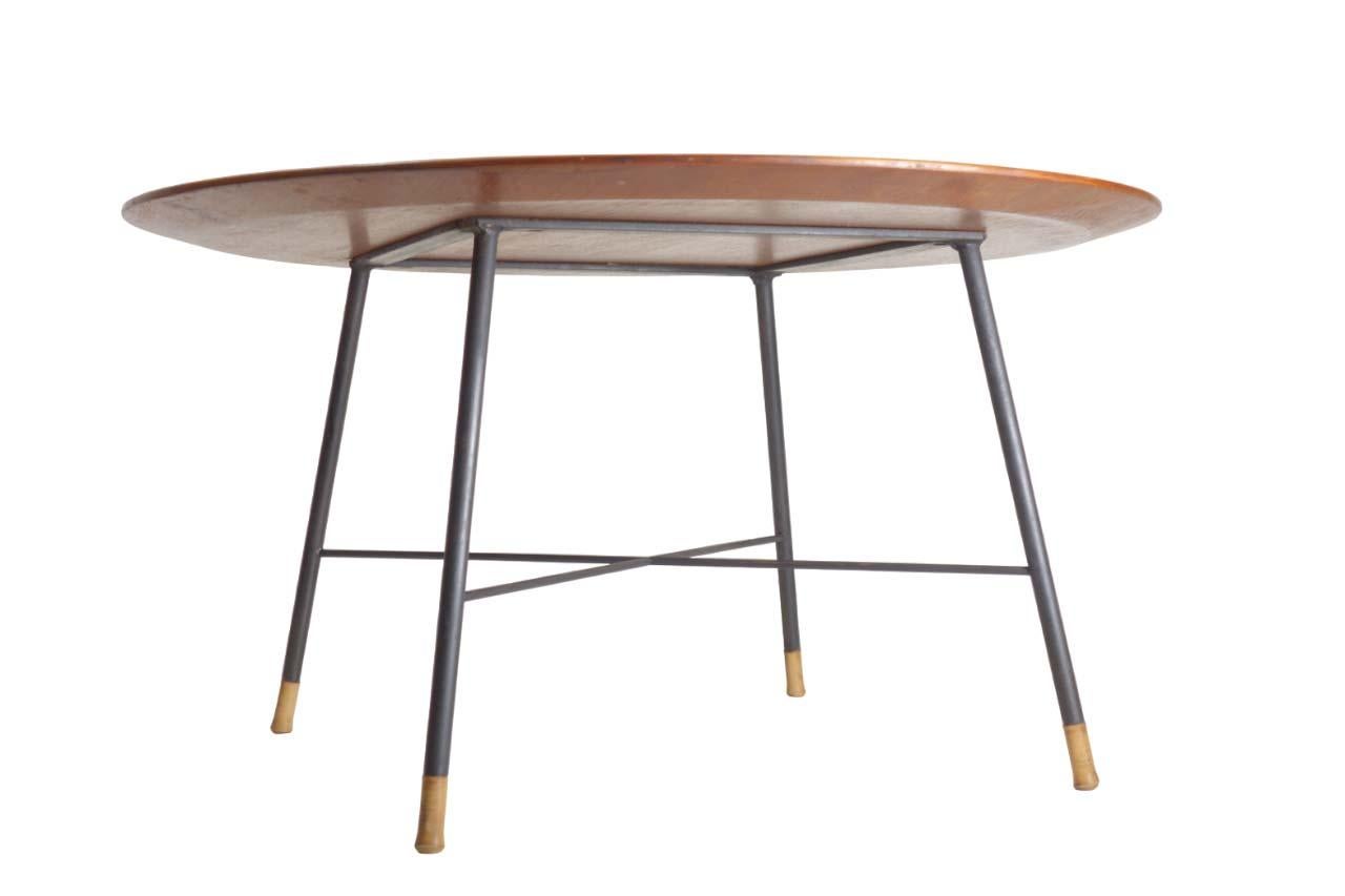 Métal 1950 Ico Parisi Cassina Table basse au design italien du milieu du siècle en vente
