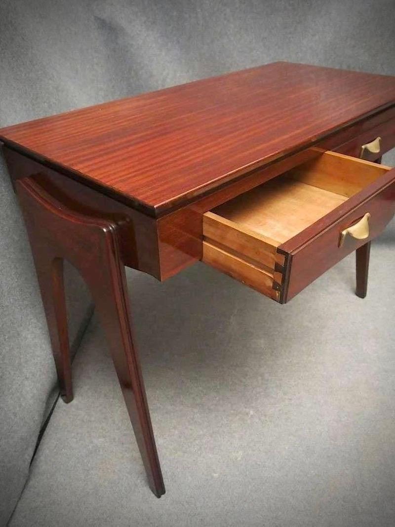 Mid-Century Modern Ico Parisi Rectangular Midcentury Italian Writing Table Desk, 1950 For Sale