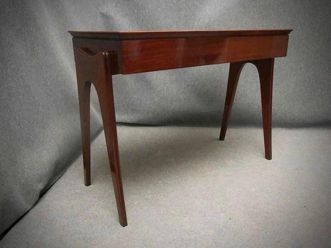 Ico Parisi Rectangular Midcentury Italian Writing Table Desk, 1950 In Good Condition For Sale In Rome, IT
