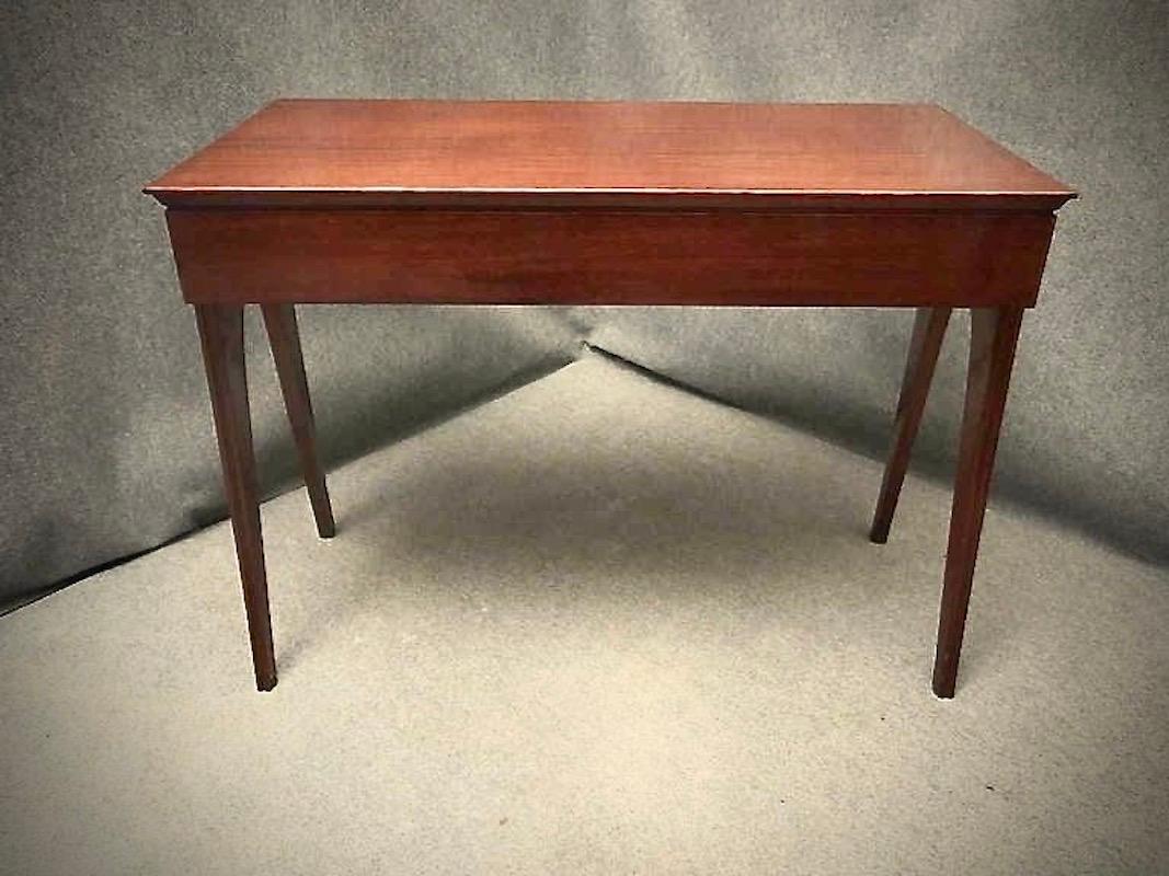 Brass Ico Parisi Rectangular Midcentury Italian Writing Table Desk, 1950 For Sale