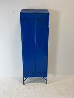 1950' Industrial Metal Locker with Metal Rivets