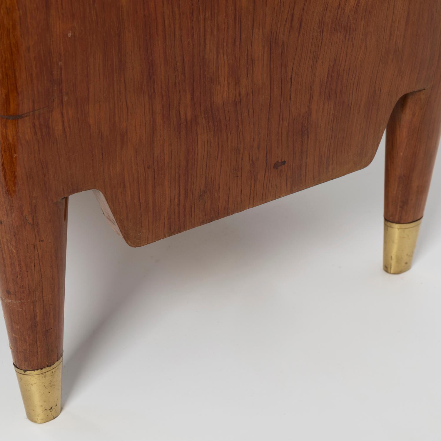 1950 Inlaid Sideboard by Giovanni Gariboldi for Colli, Rosewood Sycomore Brass 5