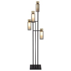 1950 Inspired Osman Floor Lamp of Cylindrical Diffusers Design by Corrado Dotti