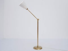 1950 Italian Design Adjustable Perforated Metal Luminator, Arredoluce Attributed