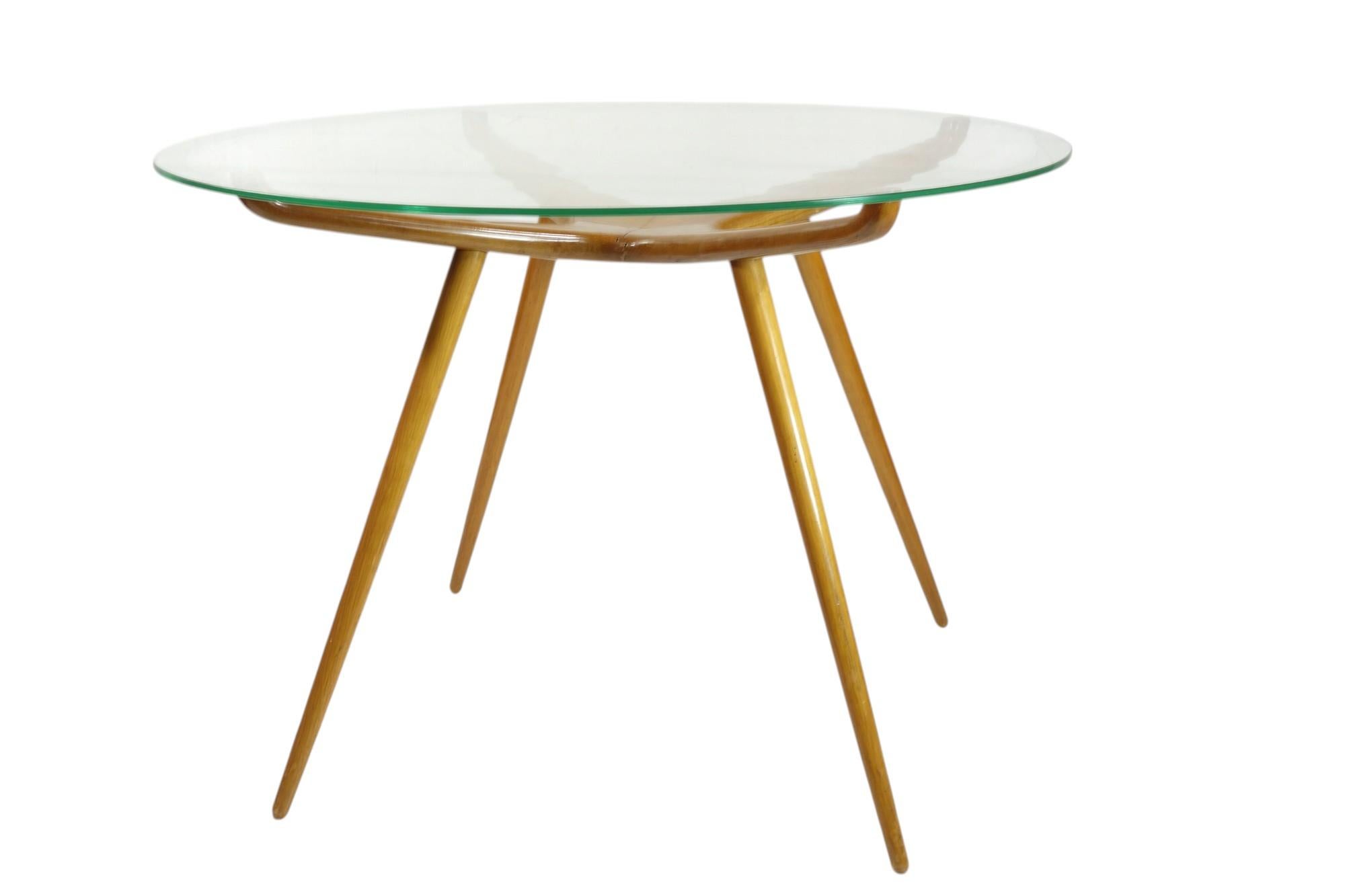 1950 Italienisches Design Mid Century Modern Ico Parisi Stil Couchtisch im Angebot 7