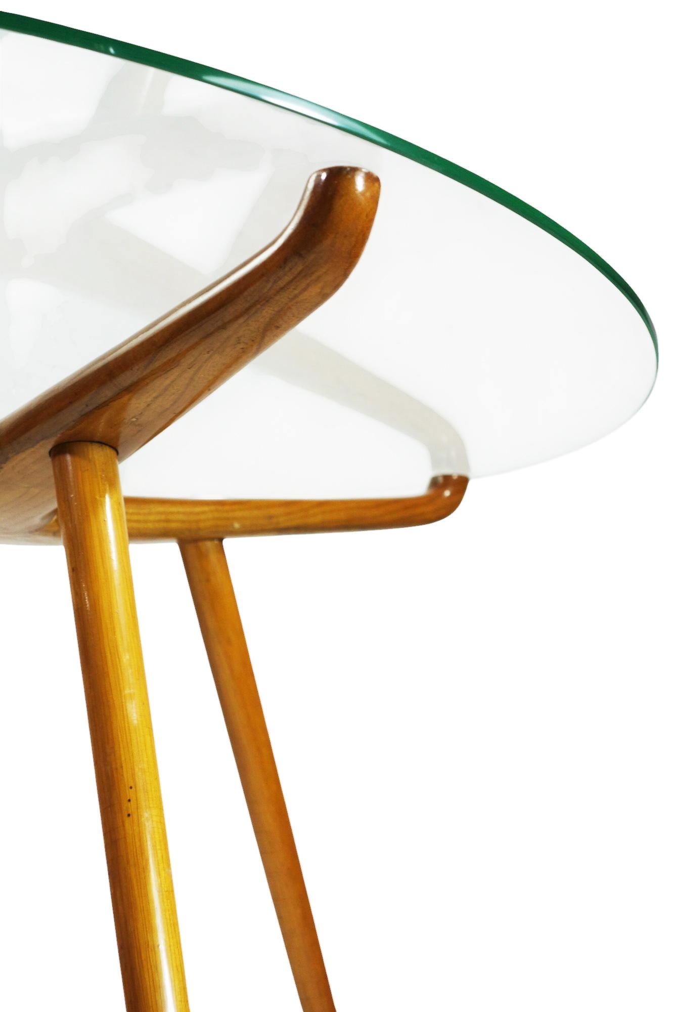 1950 Italienisches Design Mid Century Modern Ico Parisi Stil Couchtisch im Angebot 9