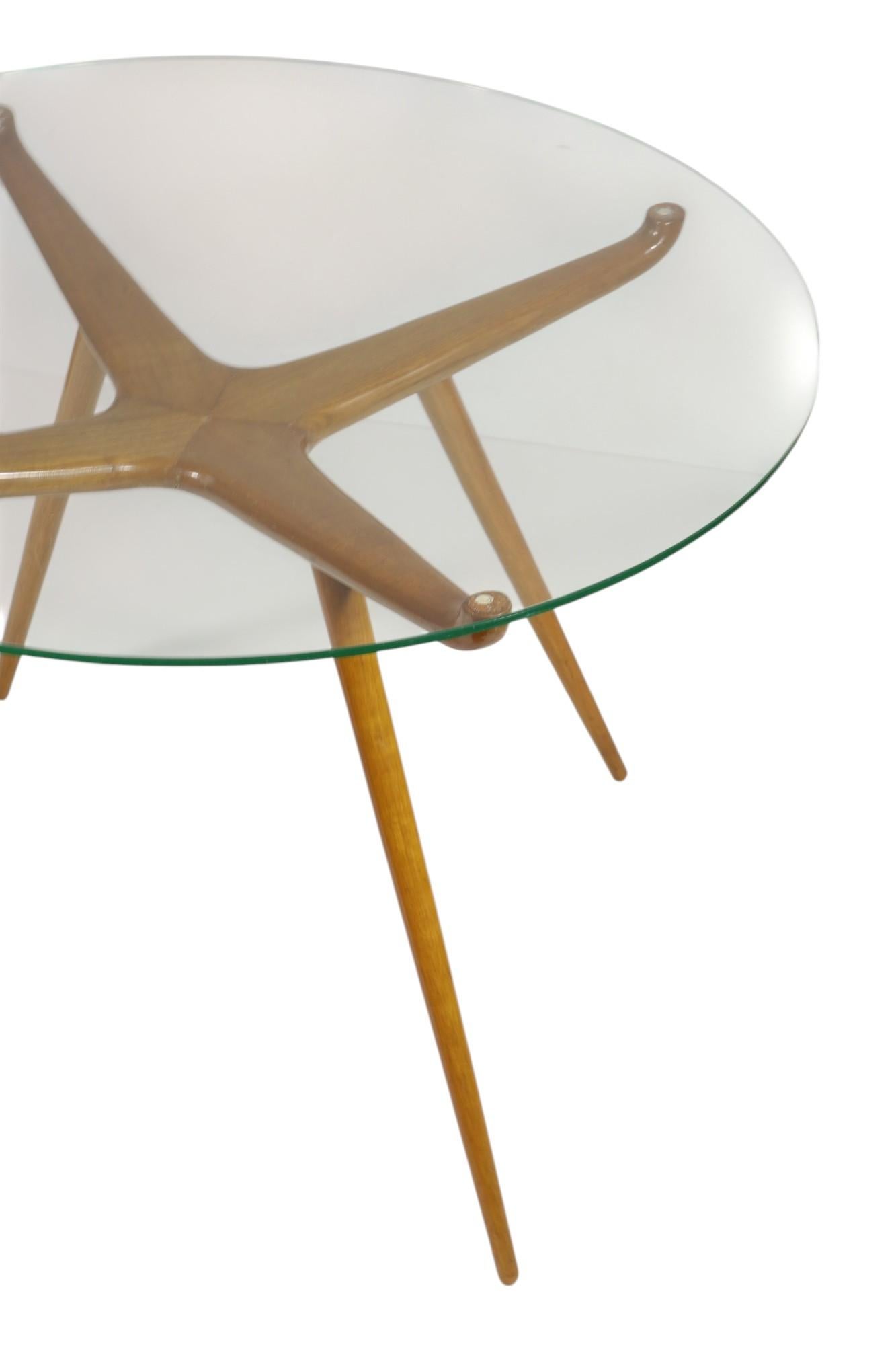 1950 Italienisches Design Mid Century Modern Ico Parisi Stil Couchtisch (Moderne der Mitte des Jahrhunderts) im Angebot