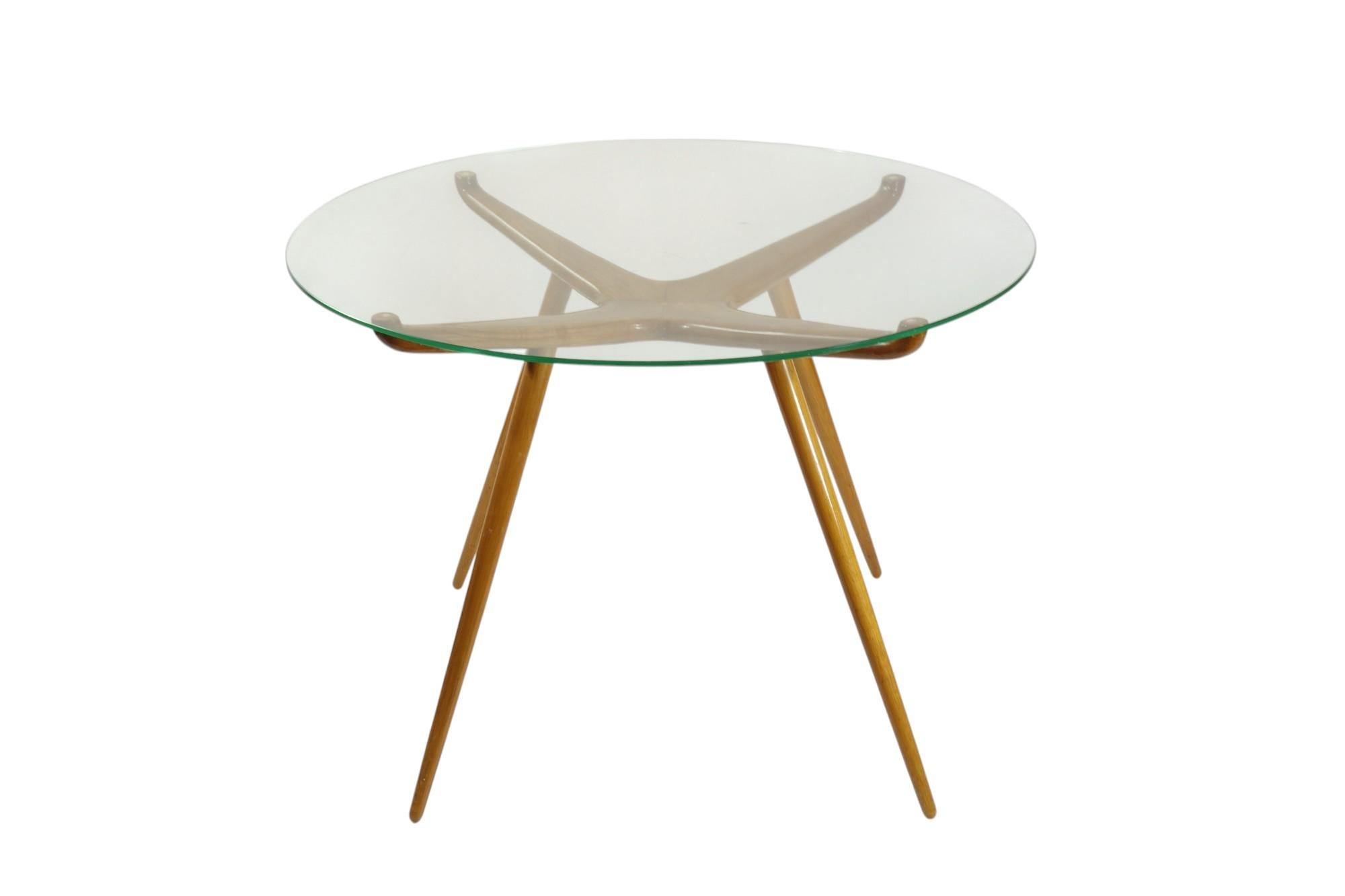 1950 Italienisches Design Mid Century Modern Ico Parisi Stil Couchtisch (Mitte des 20. Jahrhunderts) im Angebot