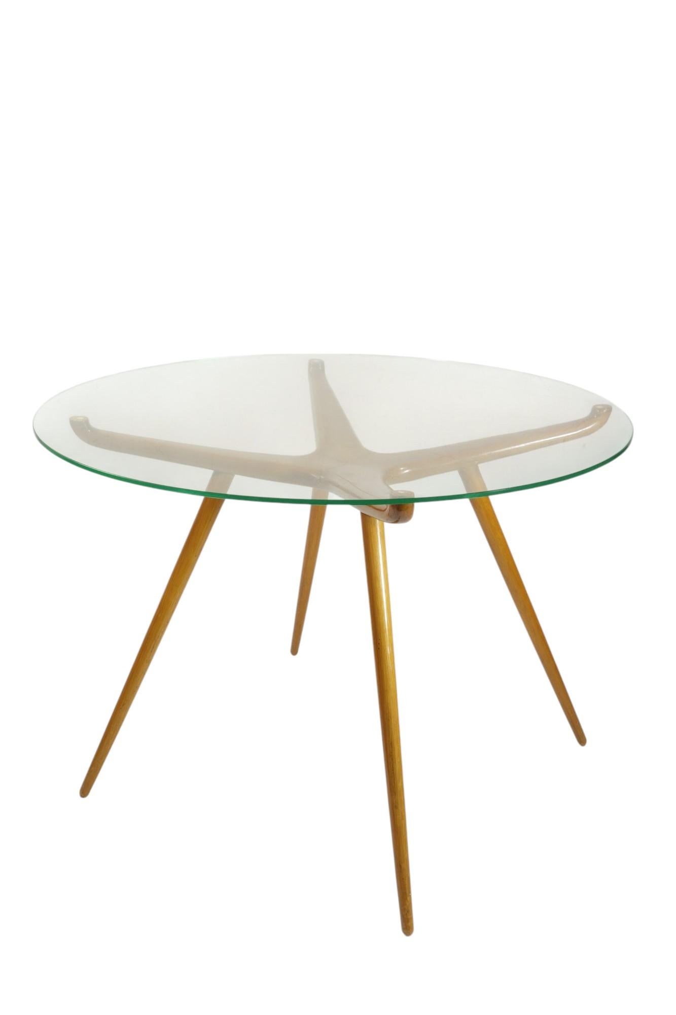 1950 Italienisches Design Mid Century Modern Ico Parisi Stil Couchtisch im Angebot 3