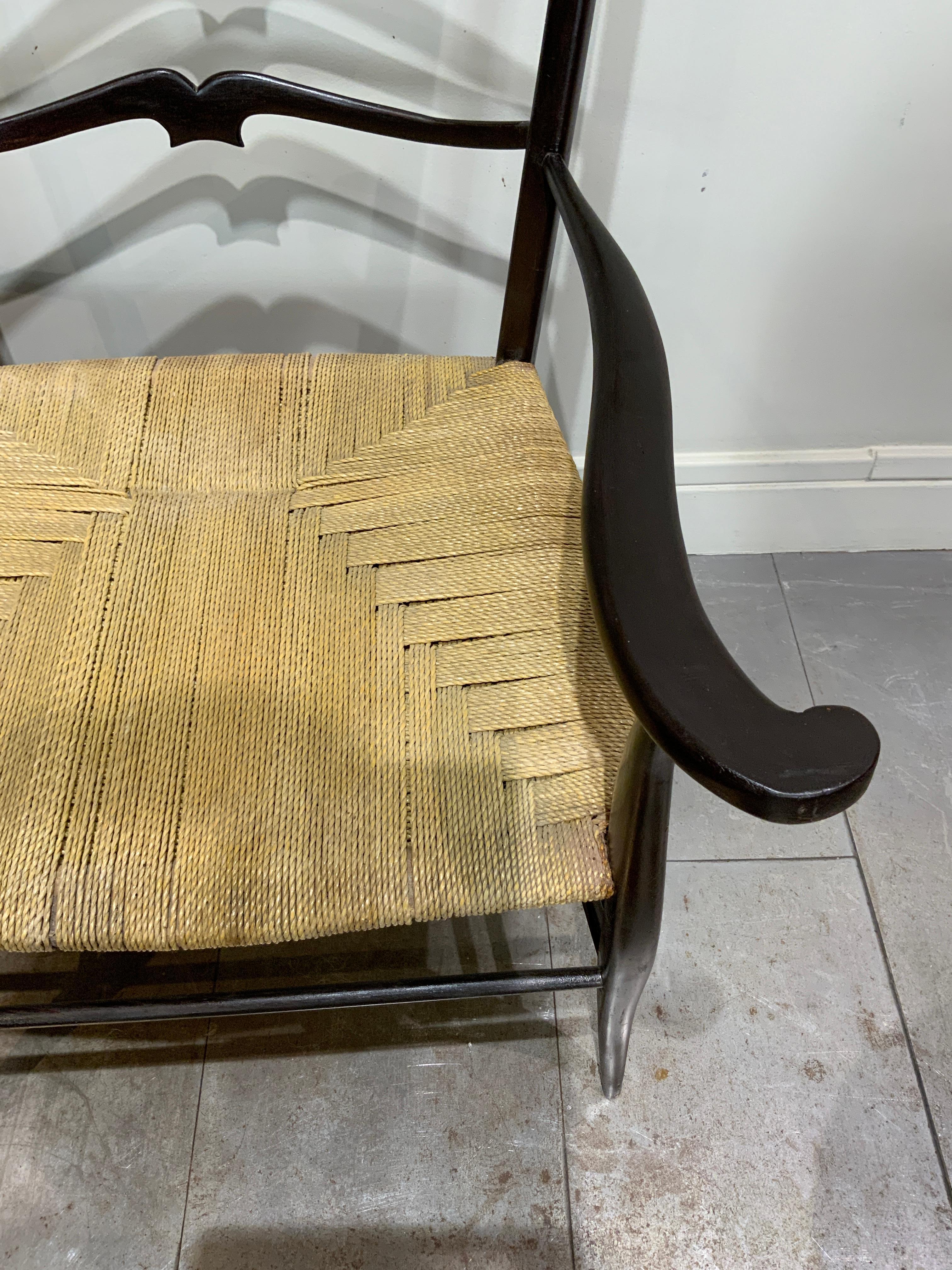 Mid-20th Century 1950 Italian sofa attributed to Paolo Buffa For Sale