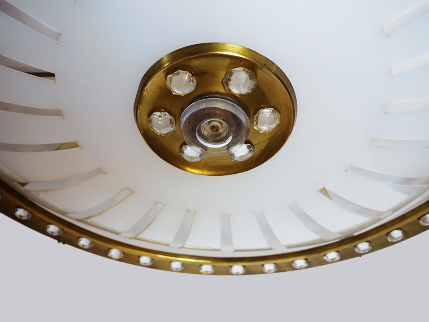 Lampadario Starburst Flush Mount del 1950 italiano da 32 pollici alla maniera di Arredoluce In condizioni buone in vendita a Niederdorfelden, Hessen