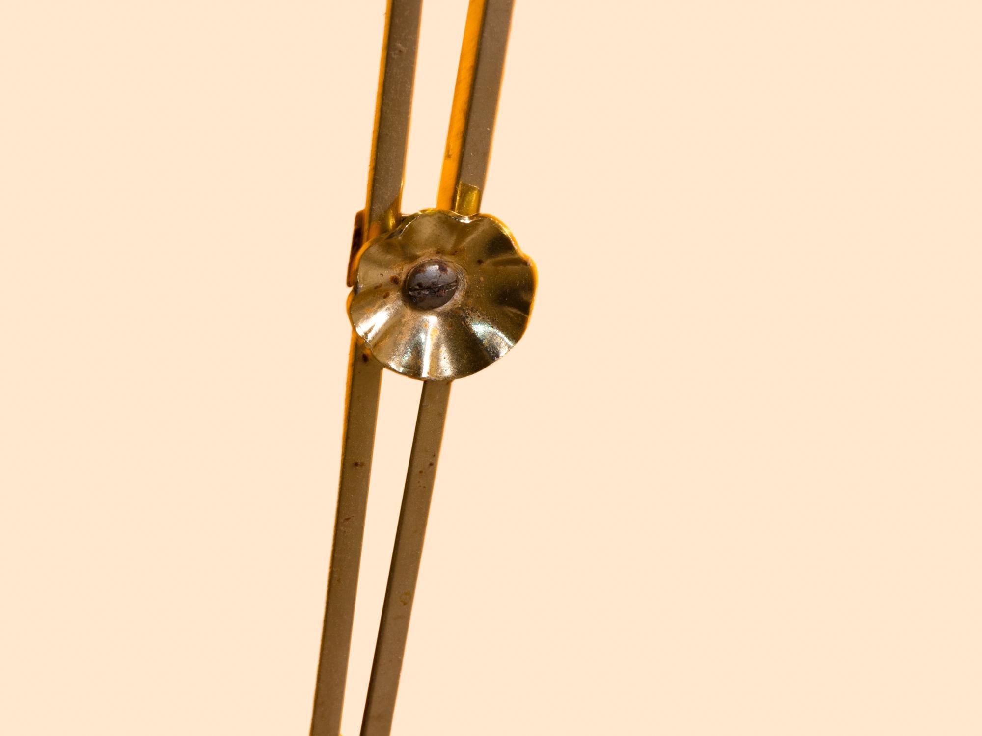 1950 Italy Starburst Flush Mount Chandelier in the Manner of Arredoluce For Sale 2
