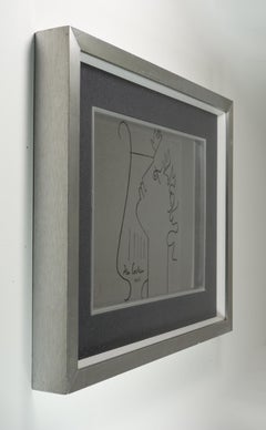 1950 Jean Cocteau Orpheus serigraph print with frame