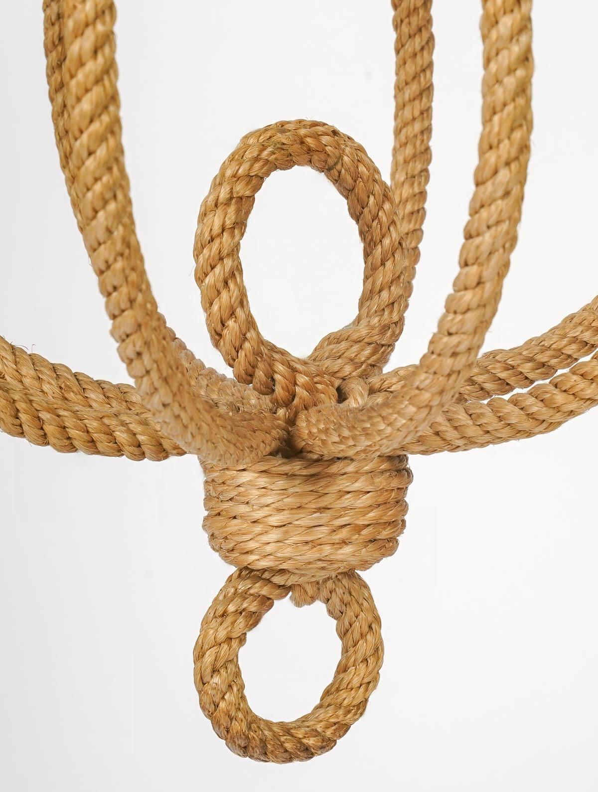 Rope 1950 Lantern corde by Adrien Audoux and Frida Minet