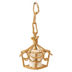 Lanterne en corde Audoux Minet des années 1950