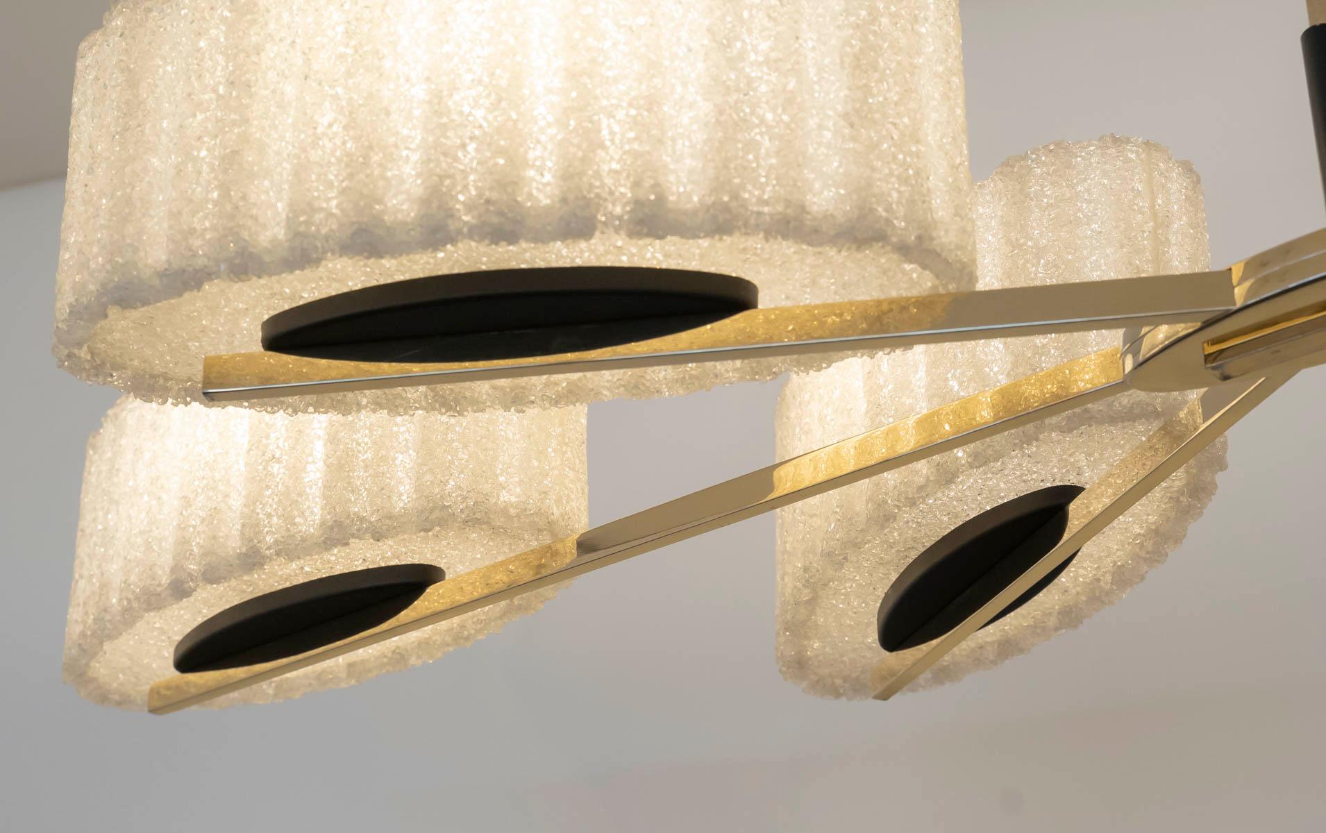 Metà XX secolo 1950 Grande lampadario della Maison Arlus in vendita