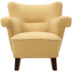 1950 Large Lounge Chair, Czechoslovakia