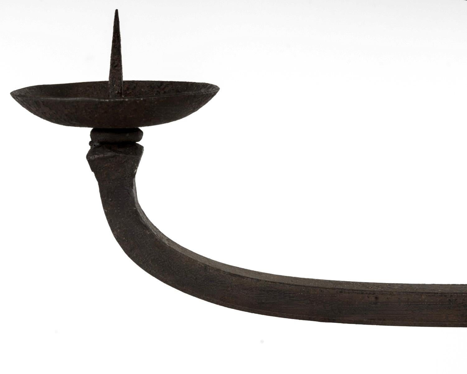 1950 Large pair of candlesticks by Jean Touret, Ateliers Marolles In Good Condition For Sale In Saint-Ouen, FR