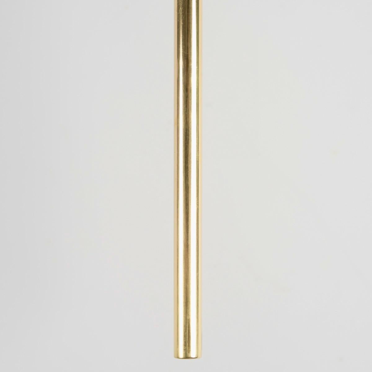 Mid-20th Century 1950 Large pair of gilded brass lanterns Maison Lunel For Sale